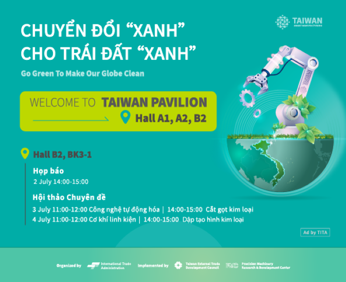 Loạt công nghệ sản xuất thông minh Đài Loan đến Việt Nam