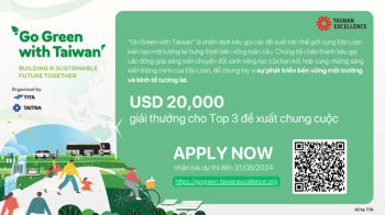 Tham gia ‘Go Green with Taiwan’ và nhận giải thưởng 20,000 USD