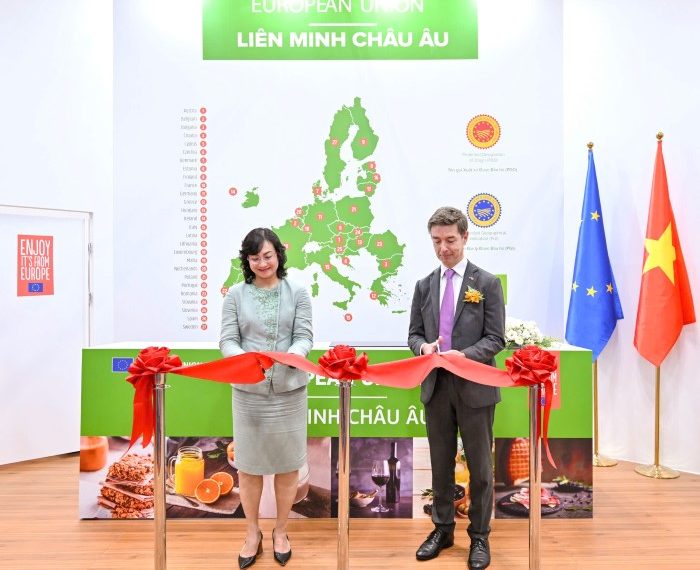Gian Hàng Của Liên Minh Châu Âu Tại Triển Lãm Vietnam Foodexpo 2024